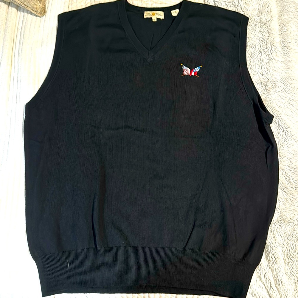 XL Peter Millar Marino wool vest black